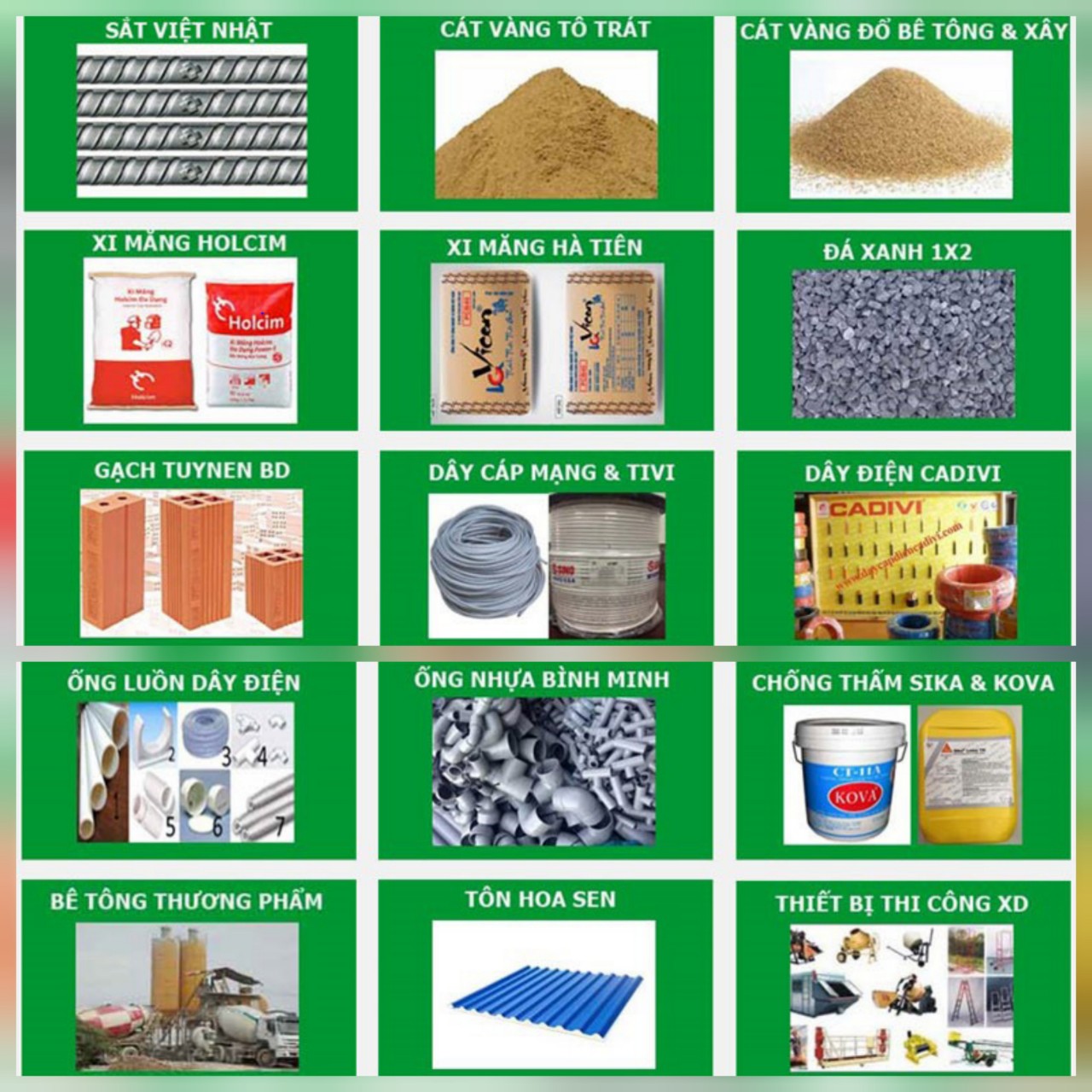 Vật tư Phần Thô