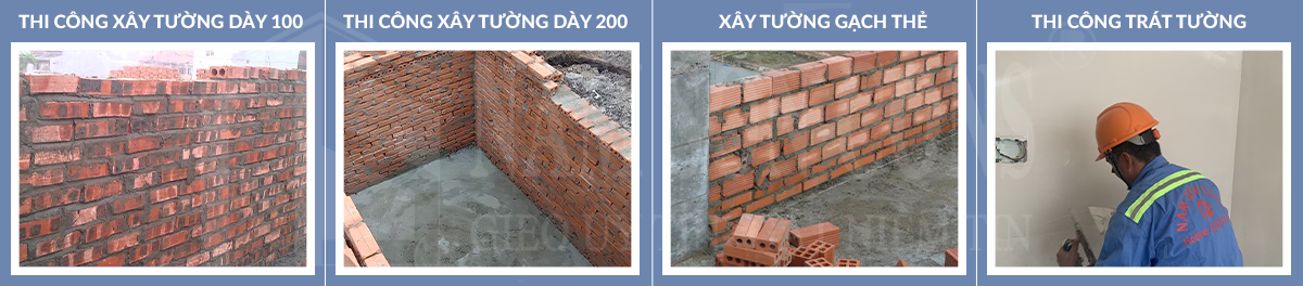 Đơn giá thi công xây tường, trát tường